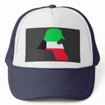 Kuwait flag map mesh hat