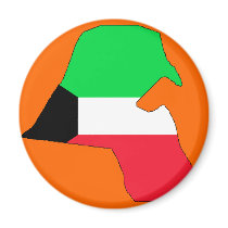 Kuwait flag map magnets by FlagStore Kuwait flag map magnets