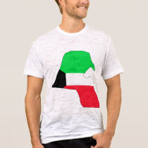 Kuwait flag map t-shirts
