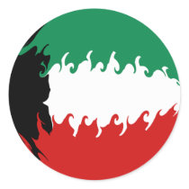 Kuwait Gnarly Flag stickers