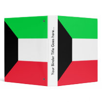 Kuwait High quality Flag 3 Ring Binders