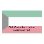 Kuwait, Kenya flag Business Card