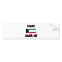 Kuwait Loves Me bumper stickers
