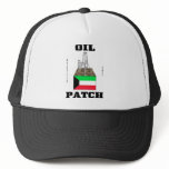 Kuwait Oil Patch,Kuwaiti Flag,Hat,Oil Rig,Gift