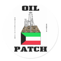 Kuwait Oil Patch,Sticker,Kuwaiti Flag,Oil,Rig