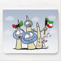 kuwait-T-shirt mousepads