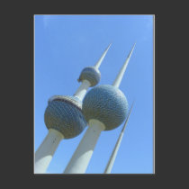 Kuwait towers the Symbol of Kuwait postcards