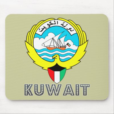 Kuwaiti Emblem Mouse Pads by FlagStore