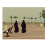 Kuwaiti women shopping postcard