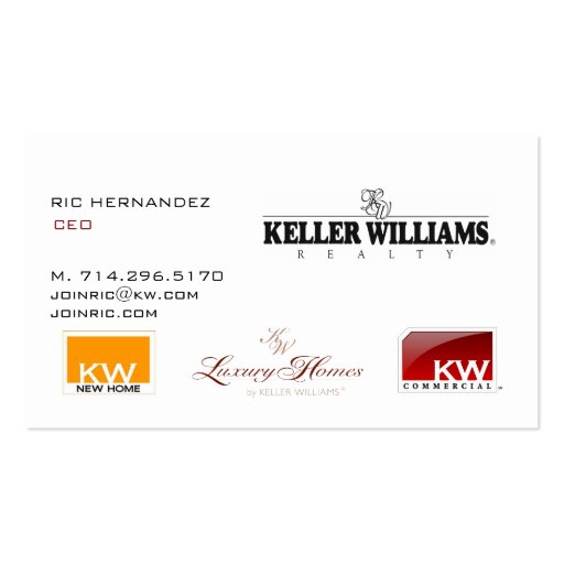 KW offshore wall Business Card Templates (back side)