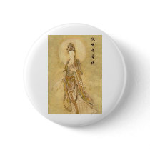Kwan Yin The Goddess of Compassion Pinback Buttons