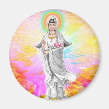 Kwan Yin The Goddess of Compassion Fridge Magnet
