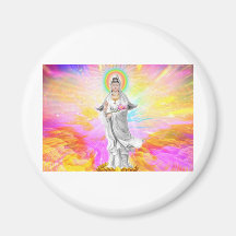 Kwan Yin The Goddess of Compassion Refrigerator Magnet