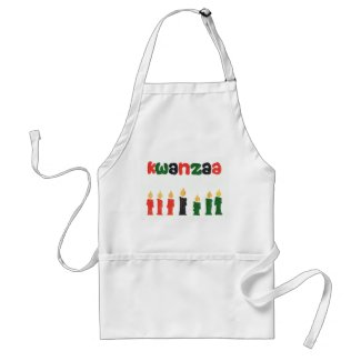Kwanzaa Apron with Candles apron