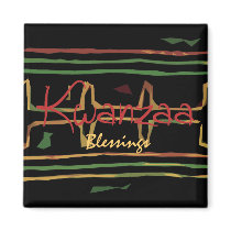 Kwanzaa Blessings Fridge Magnet