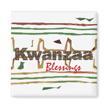 Kwanzaa Blessings Fridge Magnet