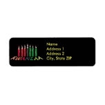 Kwanzaa Candles Address Labels