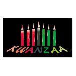Kwanzaa Candles Business/hand out Card Business Card Templates