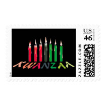 Kwanzaa Candles Postage