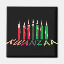 Kwanzaa Candles Refrigerator Magnet