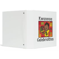 Kwanzaa Celebration boy Vinyl Binders