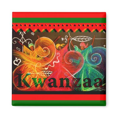 Kwanzaa - Designs Fridge Magnet by haitianart