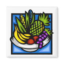 Kwanzaa Fruit Bowl Magnet by SRF by sharonrhea Kwanzaa Fruit Bowl Magnet by SRF