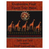 Kwanzaa Giraffes Full Color Flyer