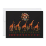 Kwanzaa Giraffes Personalized Announcements
