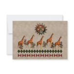 Kwanzaa Giraffes Personalized Invite