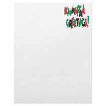 Kwanzaa Greetings Customized Letterhead
