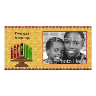 Kwanzaa Kinara Photo Card
