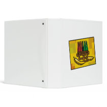 Kwanzaa Kinara with Corn Vinyl Binder