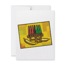 Kwanzaa Kinara with Corn Custom Announcement