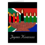 kwanzaa kinaras South Africa Greeting Cards