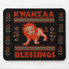 Kwanzaa Lion mousepad