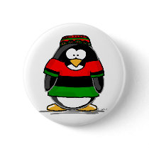 Kwanzaa Penguin buttons by penguinality Kwanzaa Penguin buttons