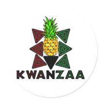 Kwanzaa Pineapple - First Fruit Stickers