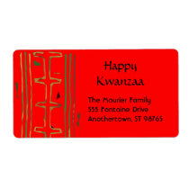 Kwanzaa Return Address Labels