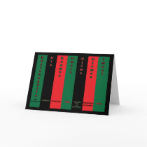 Kwanzaa Seven Principles Card