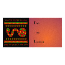 Kwanzaa Snake Photo Card Template