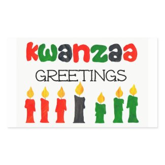 Kwanzaa Stickers with Candles sticker