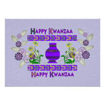 Kwanzaa Vase Invitation