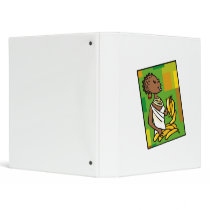 Kwanzaa Woman & Bananas Vinyl Binders