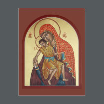 Kykkos Mother of God Prayer Card postcards