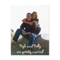 Kyle and Kelly are getting married! postcards
