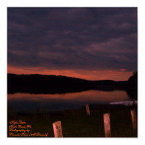 Kyle Lake, Falls Creek,Pa,-Sunset Poster posters