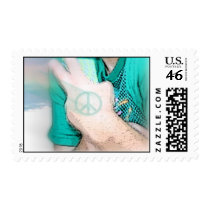 kyle says peace postage stamps