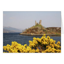 Kyleakin, Scotland. The ancient ruins of 2 Greeting Card