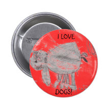 Kylee's picture, I LOVE, DOGS! Button